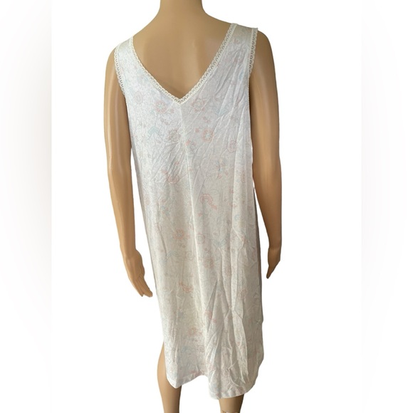 Vanity Fair Vintage 60s Boho Pastel Floral Two Piece Lingerie Slip Peignoir Set - Picture 6 of 16